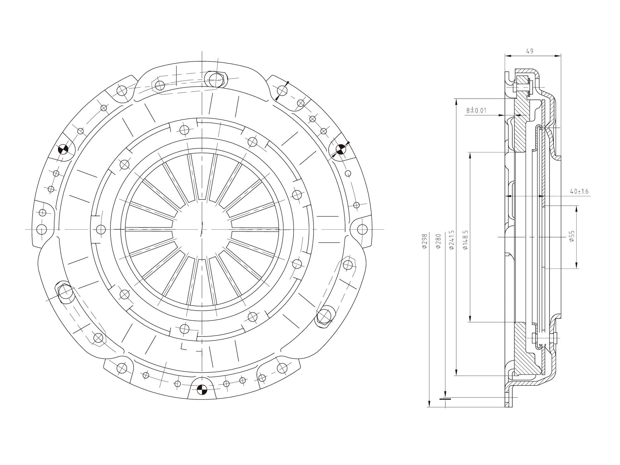 PLATO CLUTCH NISSAN Z20S/18/22/LD20/D21/