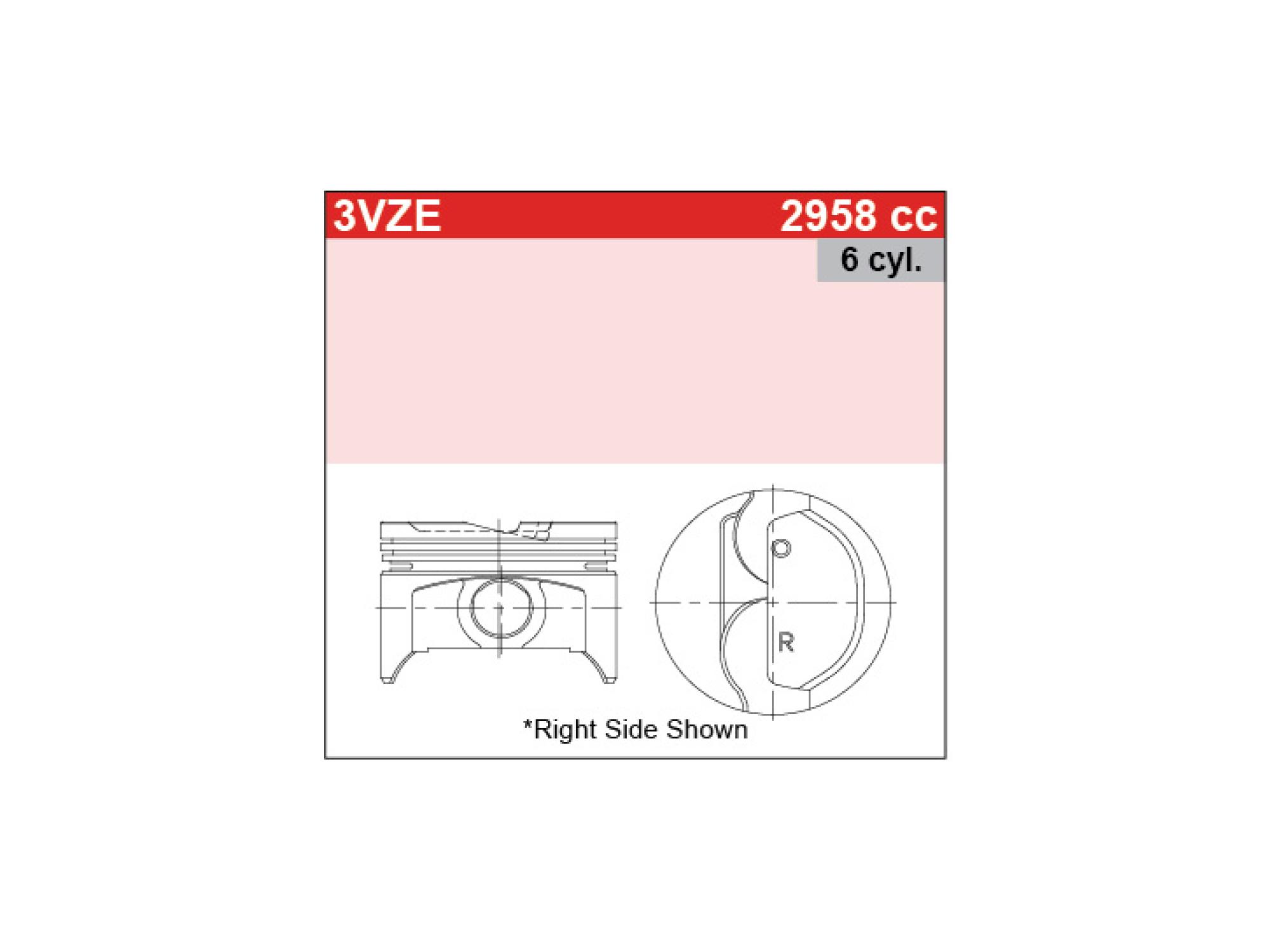 PISTON TOYOTA (6)HILUX/4RUNNER 3VZ-E 87.5mm