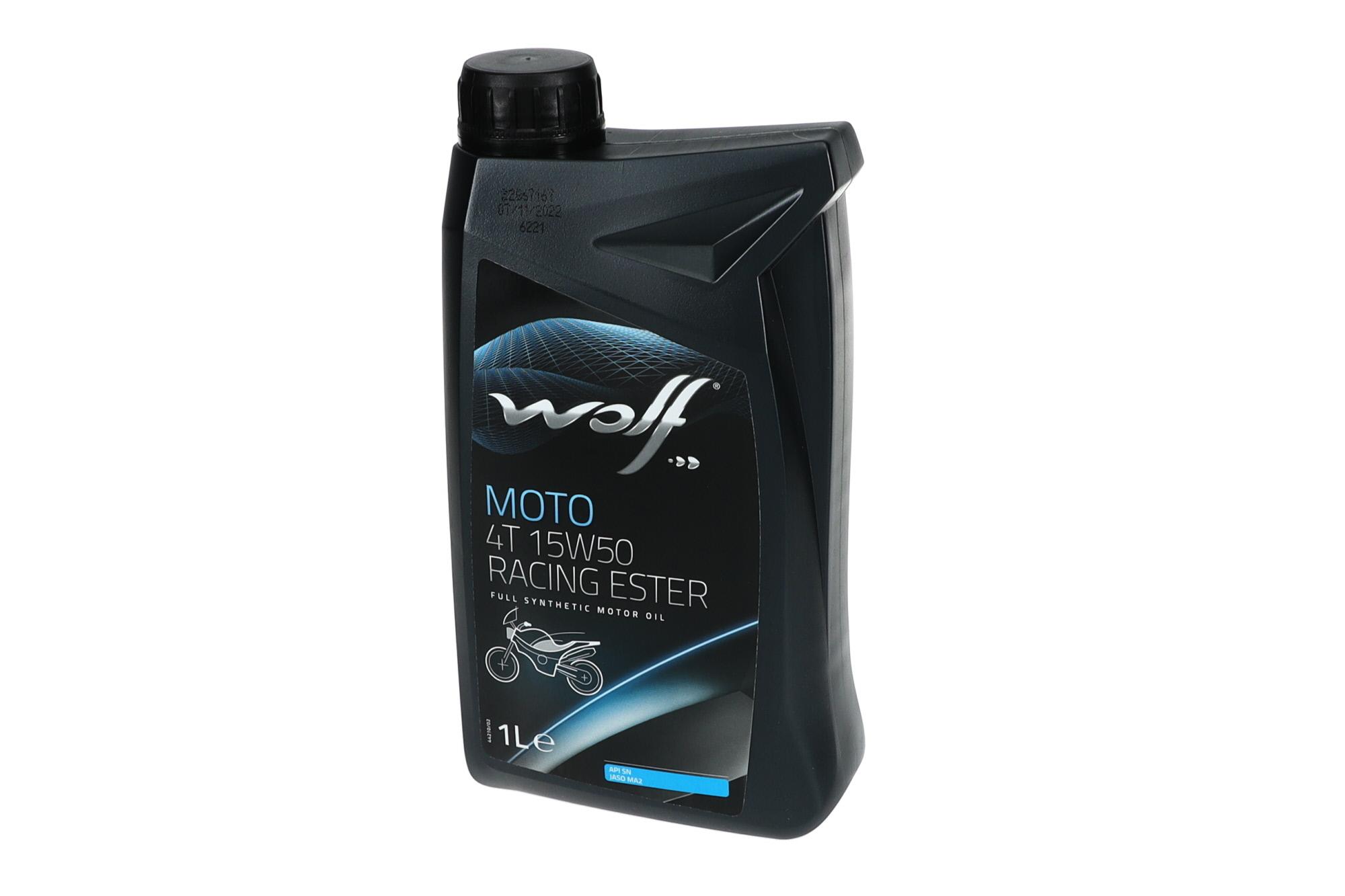 ACEITE WOLF RACING 4T 15W50 ESTER API SL