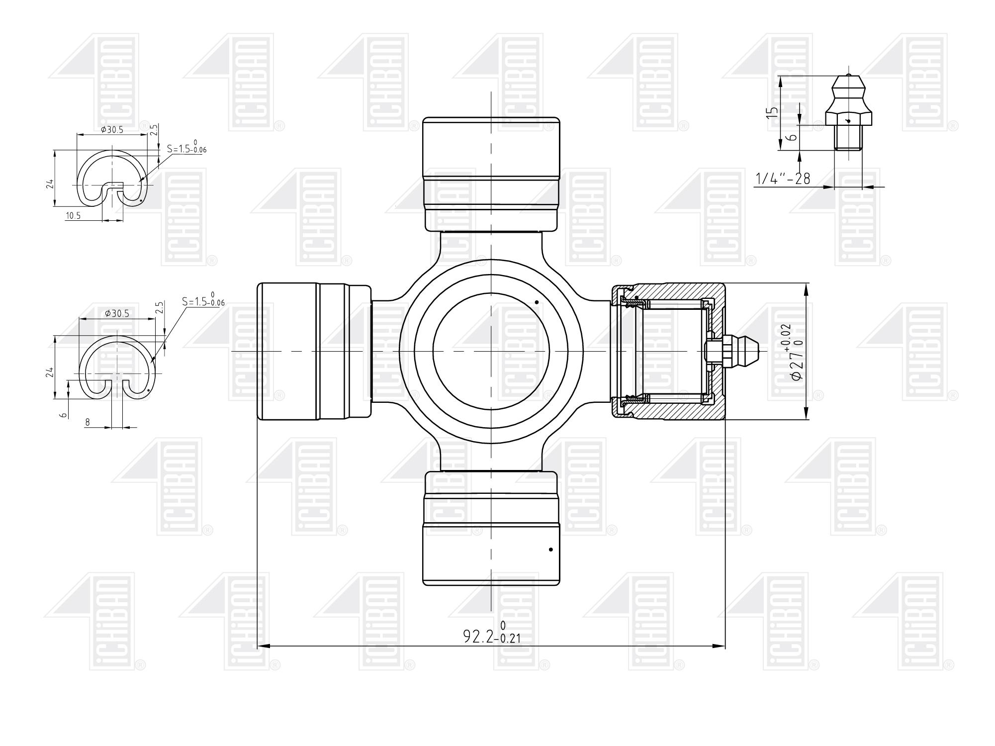 CRUCETA (GUT-29) TOY HILUX FORTUNER 04/