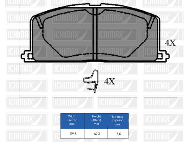PAST FNO TOY COROLLA 87/92 TERCEL 83/99