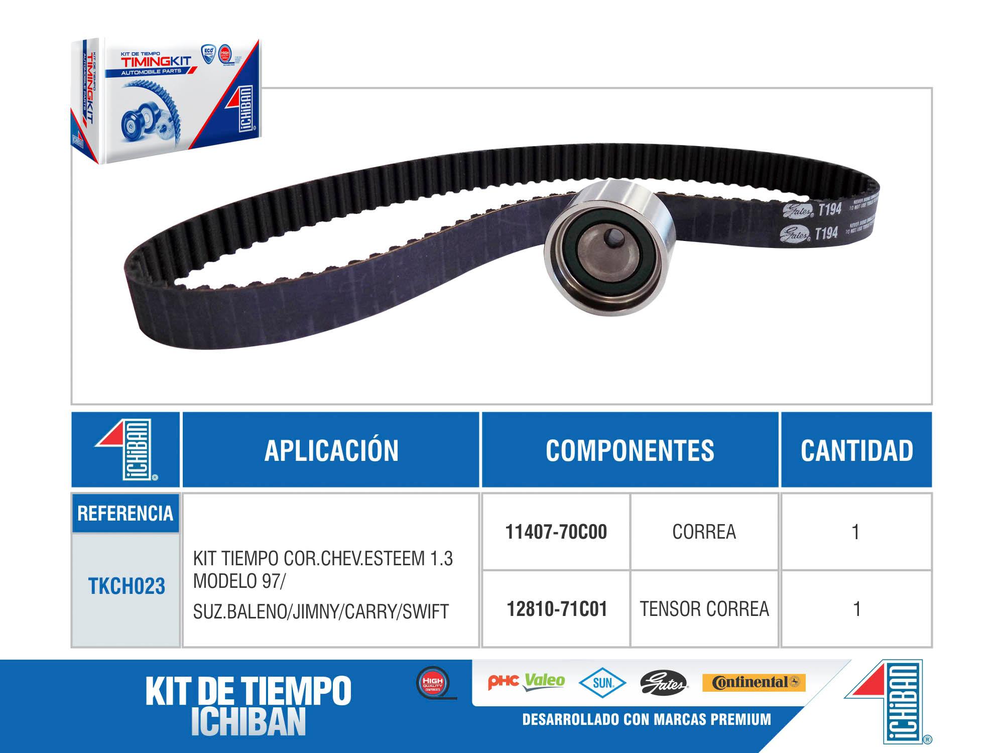 KIT TIE.CORREA CHEVROLET ESTEEM 1.3 97/
