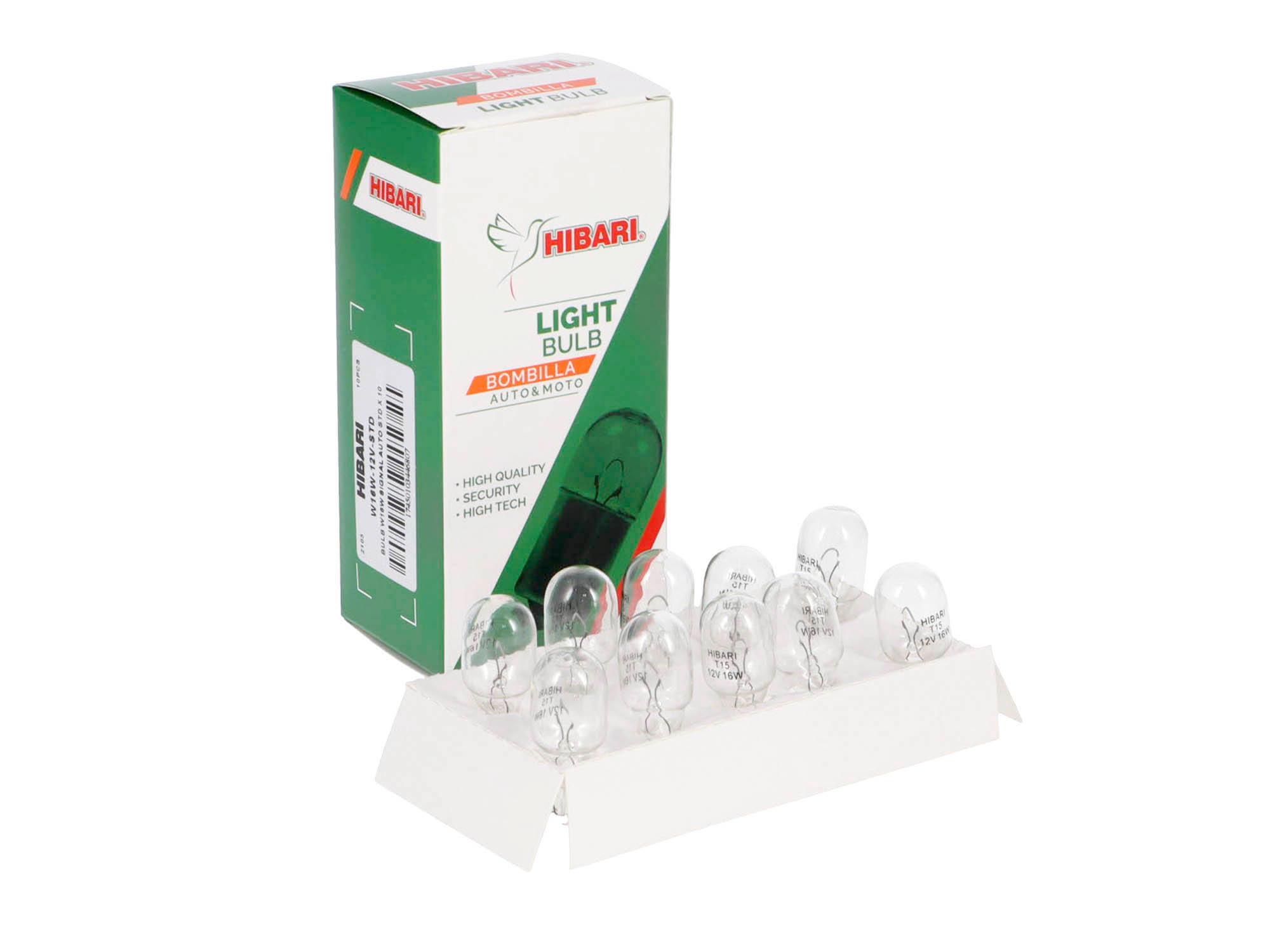 BOMBILLO W16W SENALIZACION AUTO STD X 10