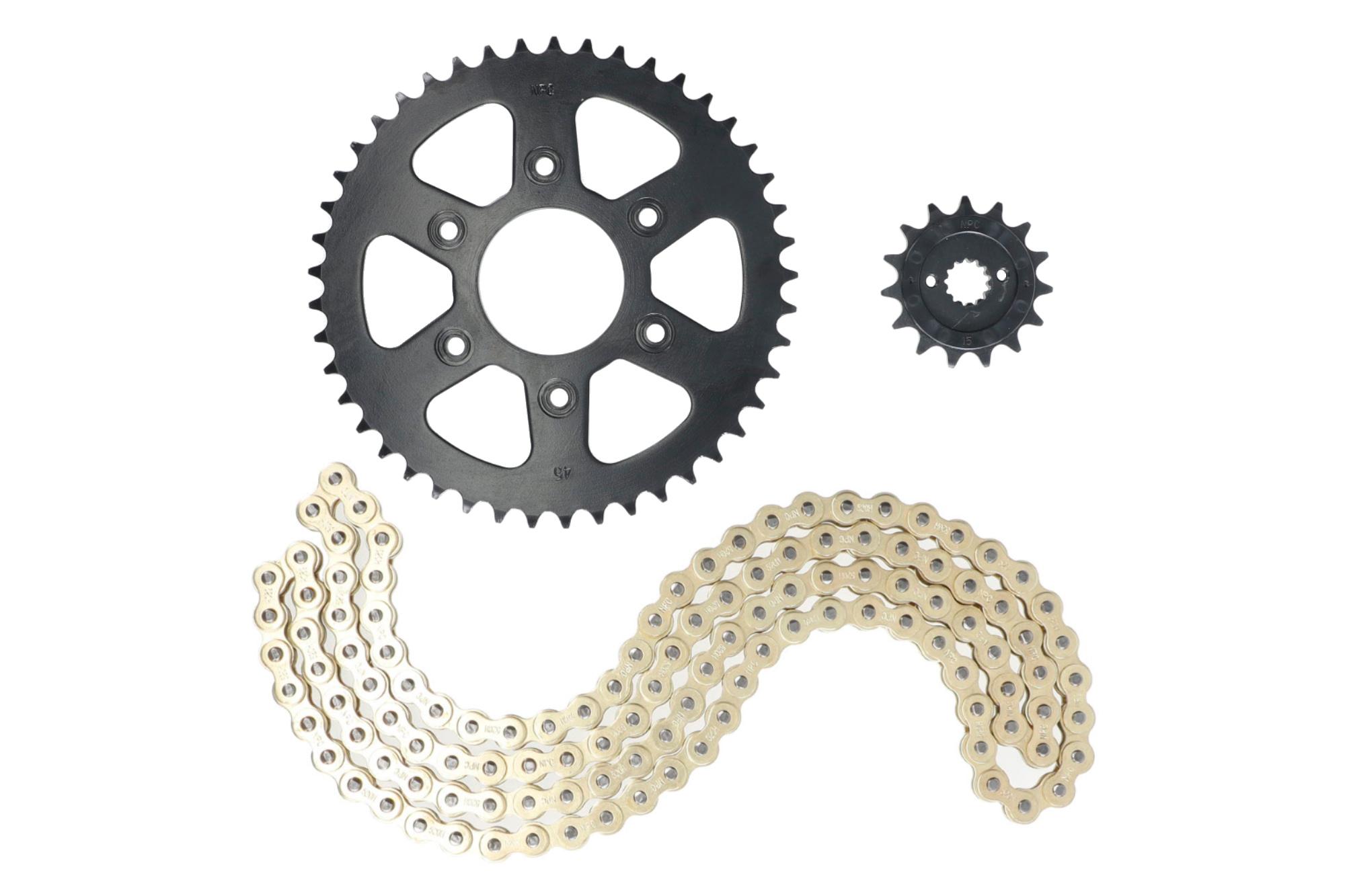 KIT ARRASTRE BAJAJ DOMINAR 400 V1/UG (DORADO) (O-RING/R)