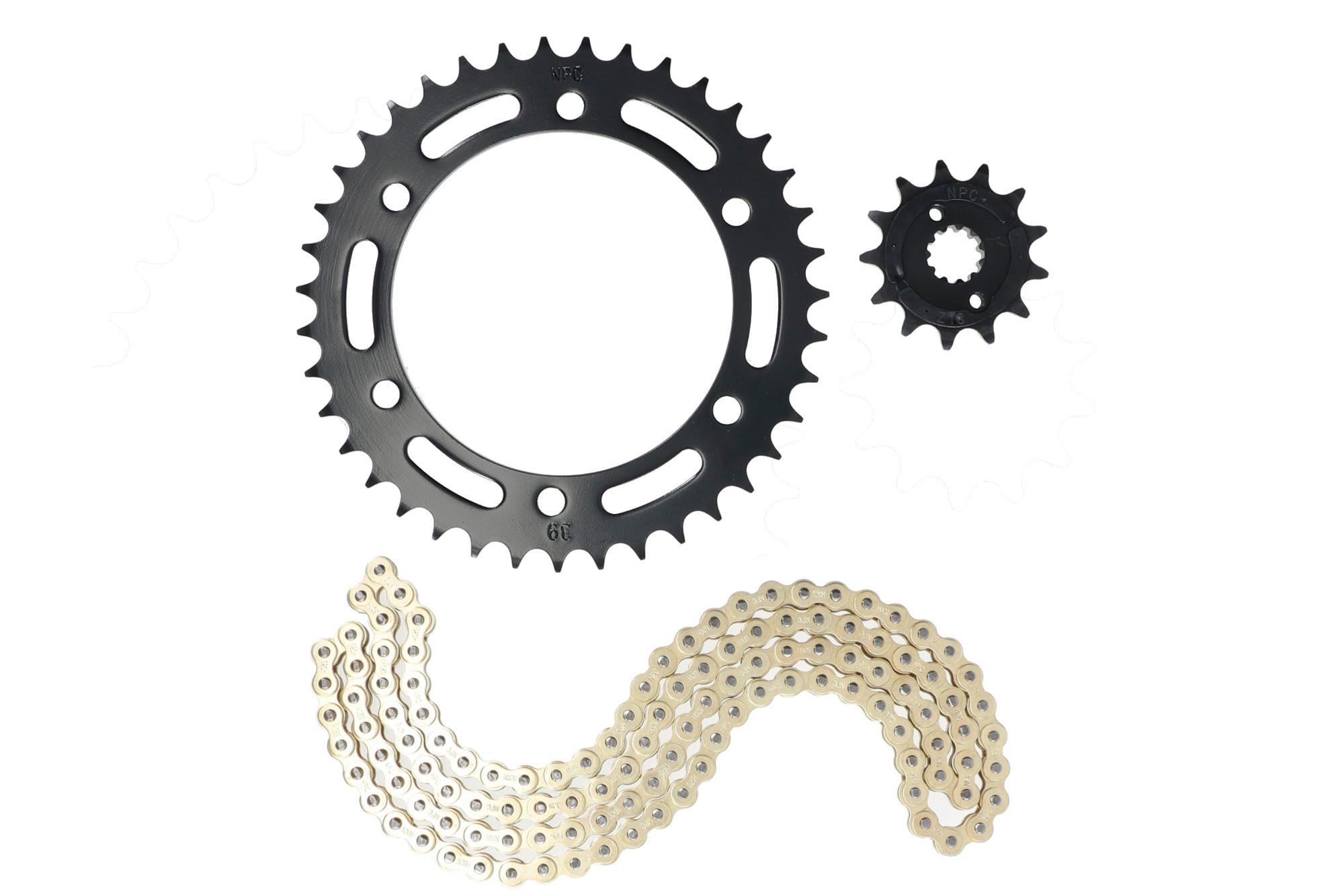 KIT ARRASTRE HONDA XRE 300 (DORADO) (R)