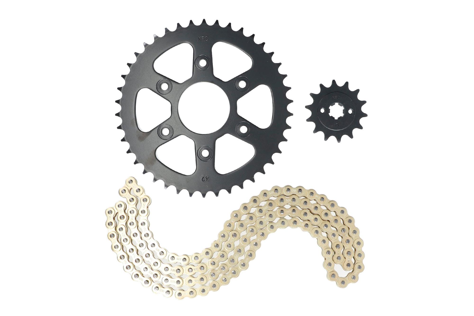 KIT ARRASTRE KTM DUKE 200 6H (DORADO) (R)