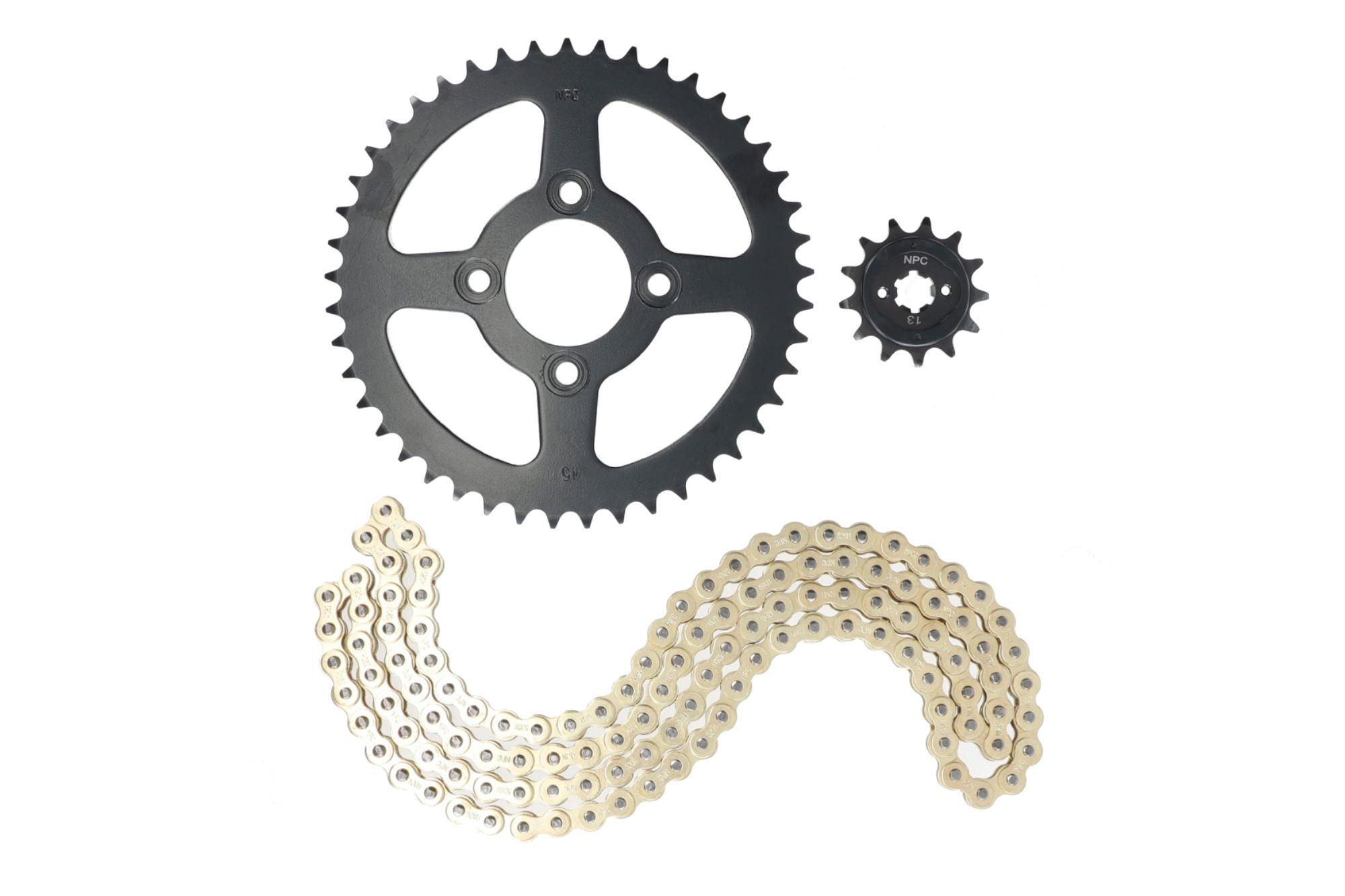 KIT ARRASTRE TVS APACHE RTR 200 (DORADO) (R)