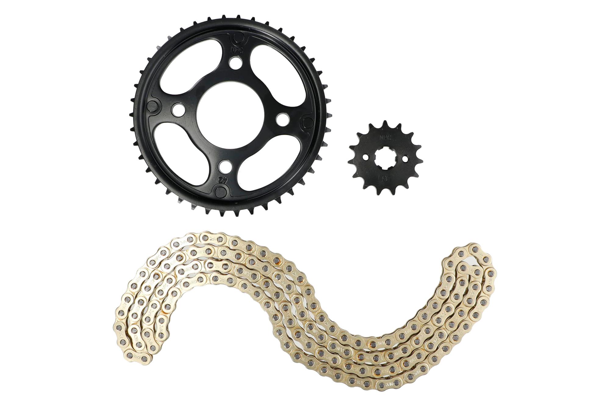 KIT ARRASTRE HONDA CB150 INVICTA (DORADO) (R)
