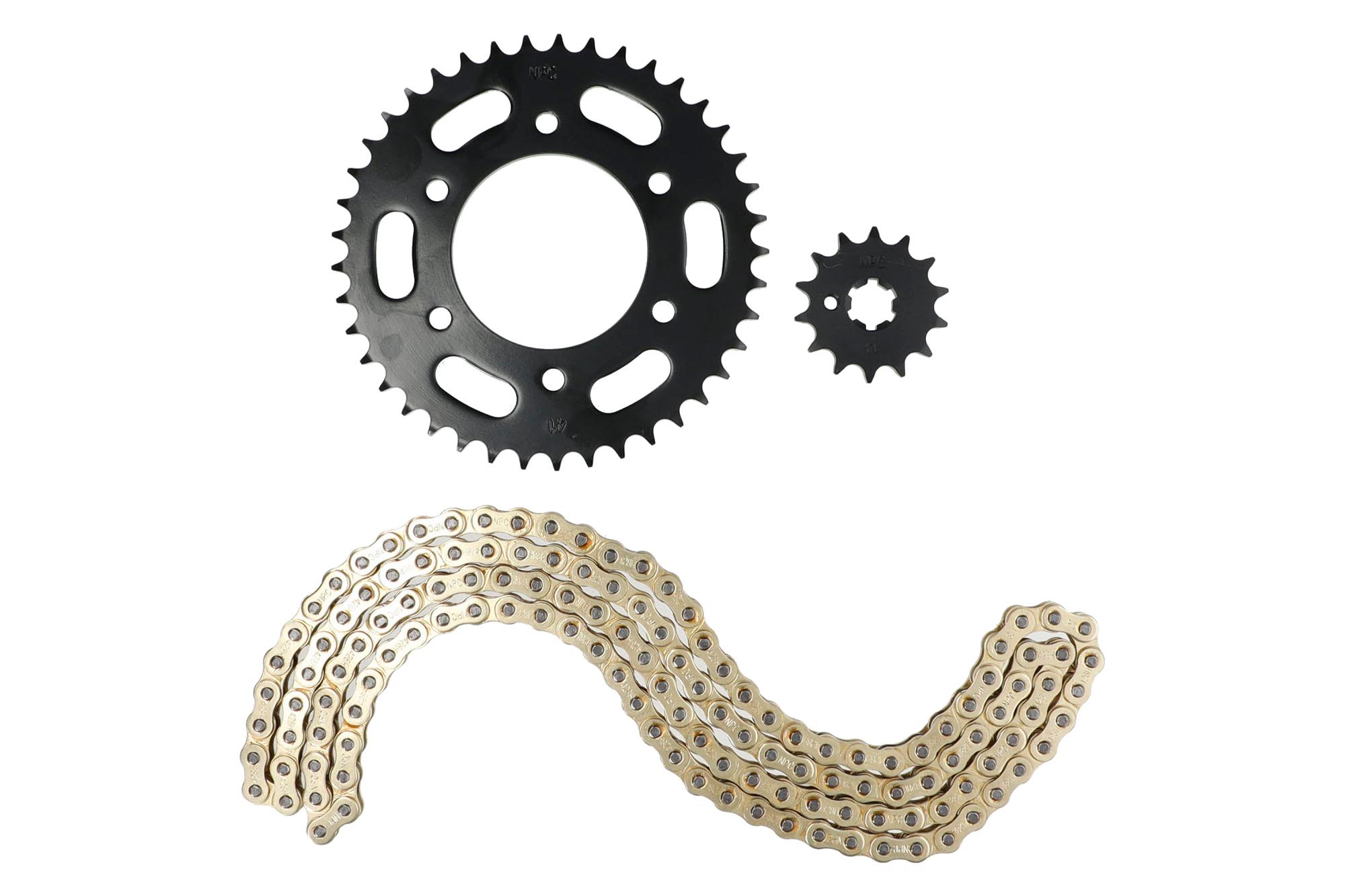 KIT ARRASTRE YAMAHA FZ 2.0 FI M.V (-19) (DORADO) (R)