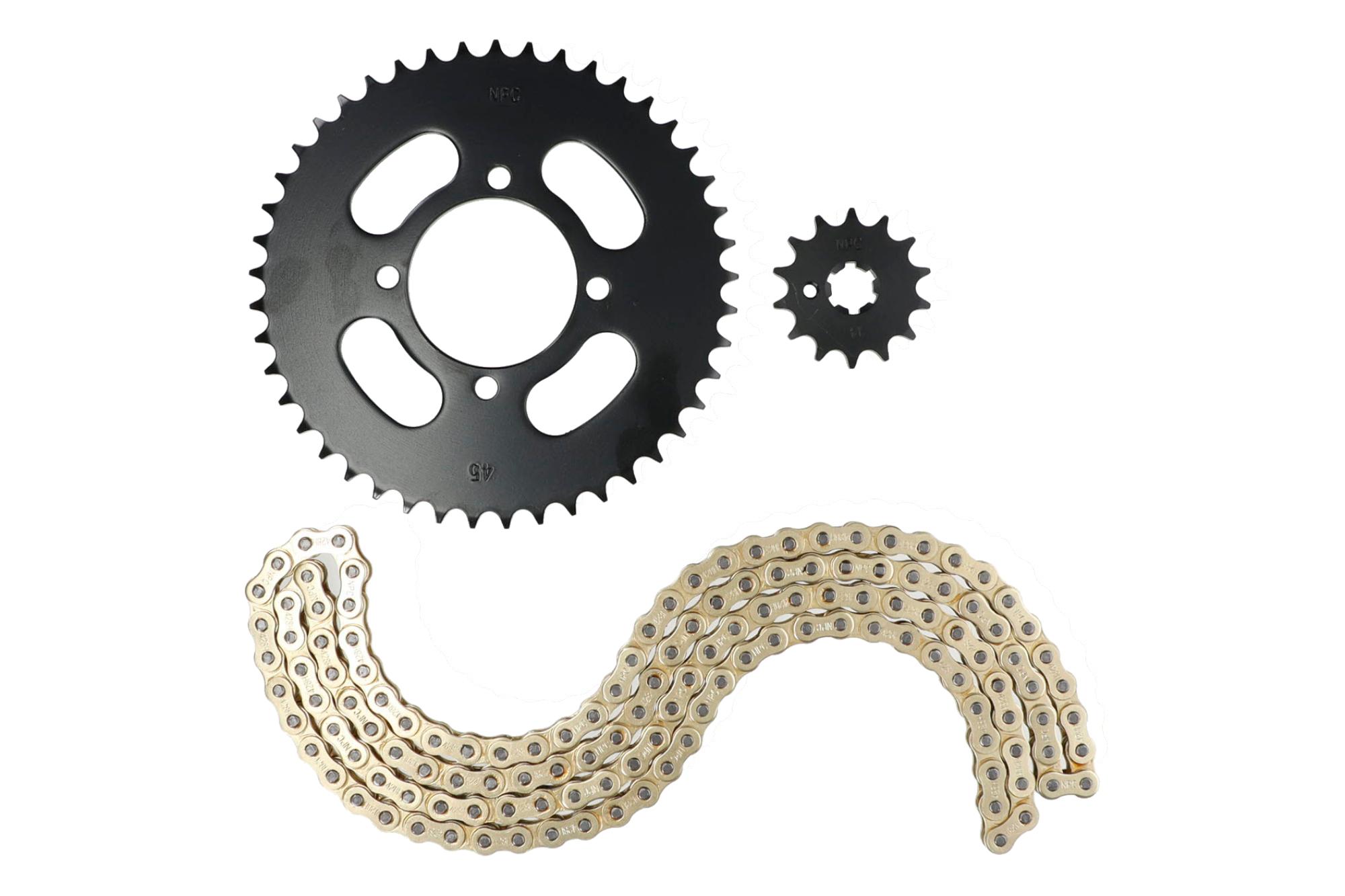 KIT ARRASTRE YAMAHA YBR 125 ED/E/K/DX (DORADO) (R)