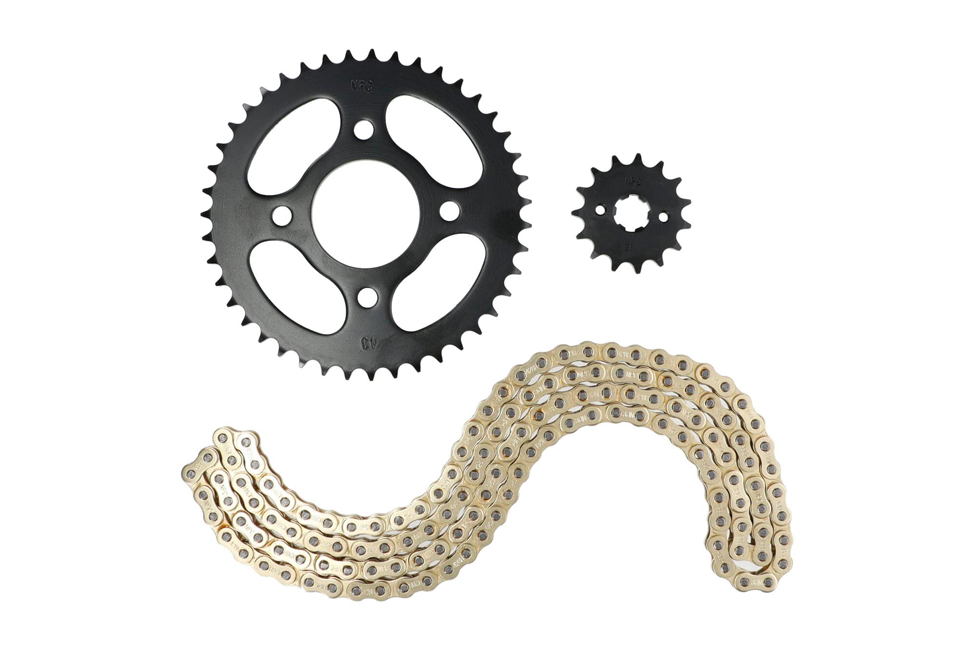 KIT ARRASTRE HONDA CBF 150/THRILLER/THRILLER SPORT (DORADO) (R)
