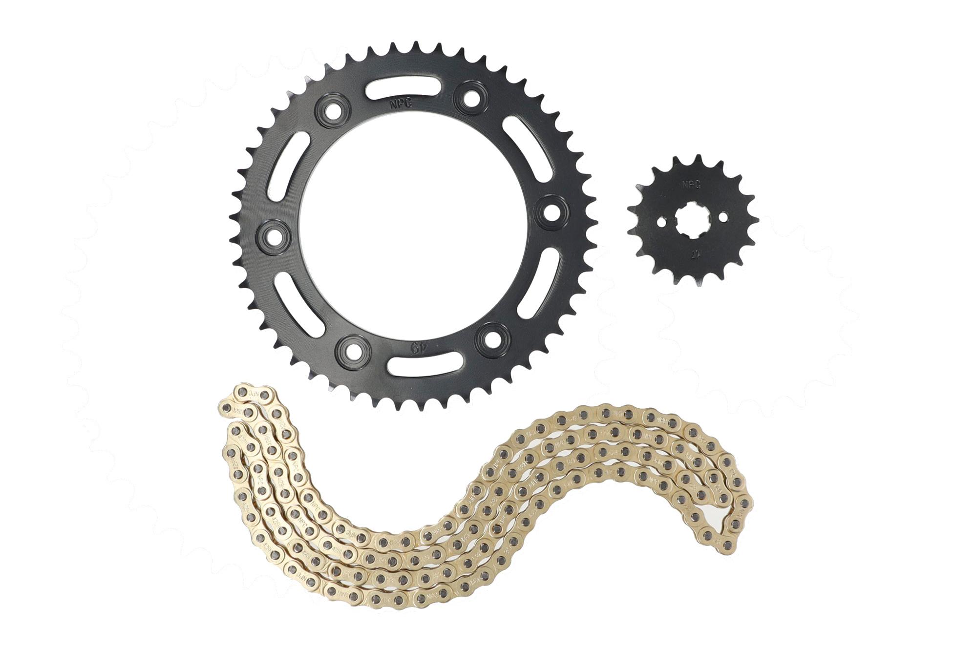 KIT ARRASTRE HONDA XR150L (DORADO) (R)