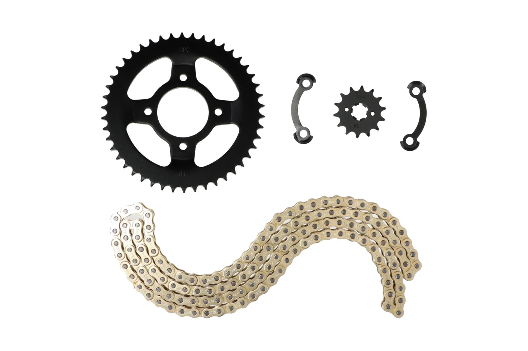 KIT ARRASTRE TVS APACHE RTR 180 (DORADO) (R)