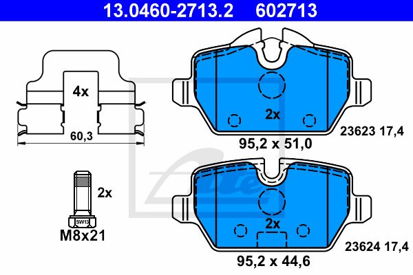 PASTILLAS FRENO TR.BMW SERIE 1(E81,E87)116I-118I-