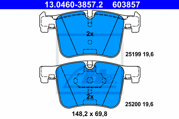 PASTILLAS FRENO DELANTERA BMW X3 XDRIV.F25.20D.20I.X4