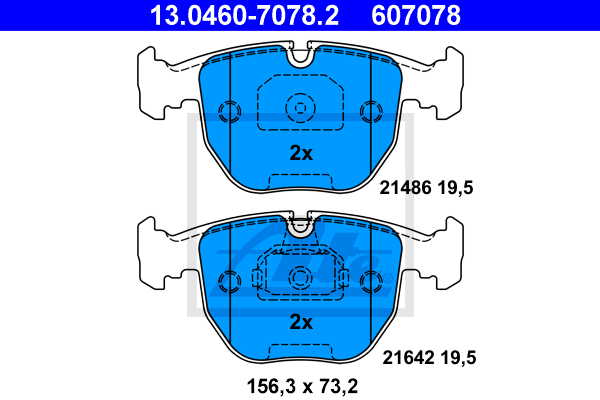 PASTILLAS FRENO DELANTERA BMW SERIE5 E39 520-540I/X3
