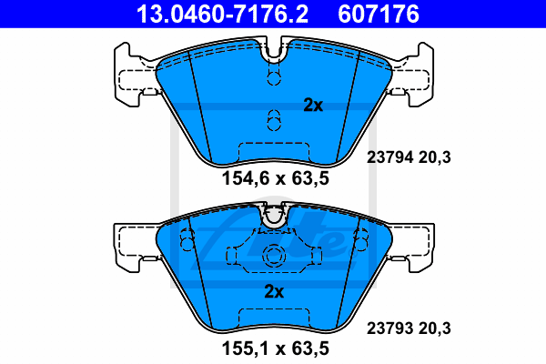 PASTILLAS FRENO DELANTERA BMW SERIE3 E60 520I/520D/