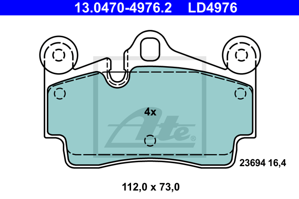 PASTILLAS FRENO TR.AUDI Q7 07-14.3.0/PORSCHE CAY.(9PA)
